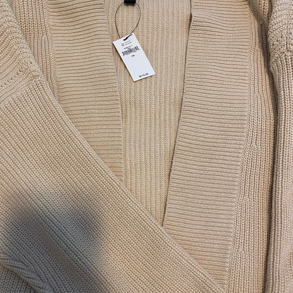 Banana Republic Cotton Ribbed Cardigan Sweater XS New - Picture 4 of 5